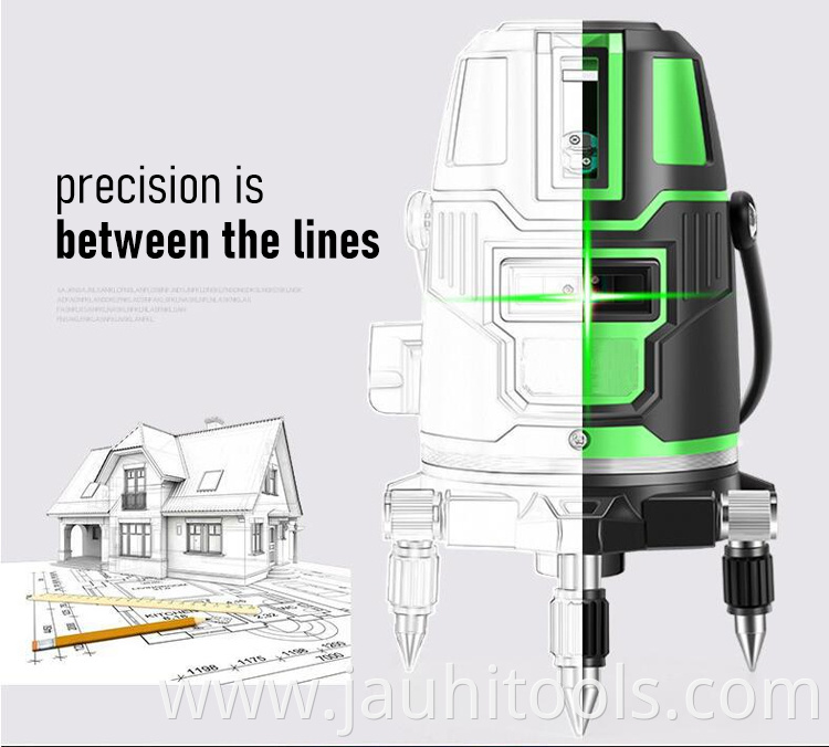 Self-Leveling Laser Level Green Radius 3 Cross Lines